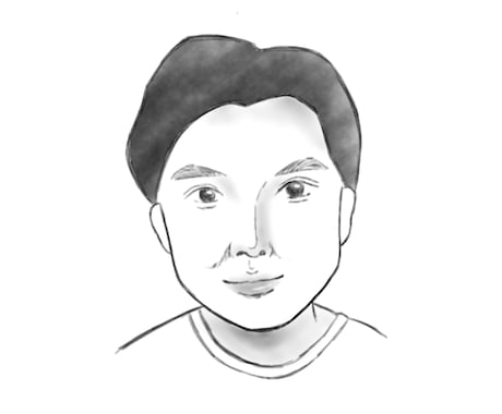 お写真から似顔絵描きます お顔の特長を捉えて温かみのあるシンプルなイラストに イメージ1