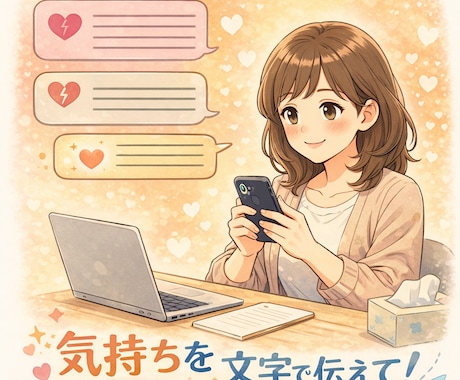 24時間いつでも何文字でもOK最大10往復できます 誰にも気を遣わずに本音を吐き出せる　あなただけの心の居場所♪ イメージ2