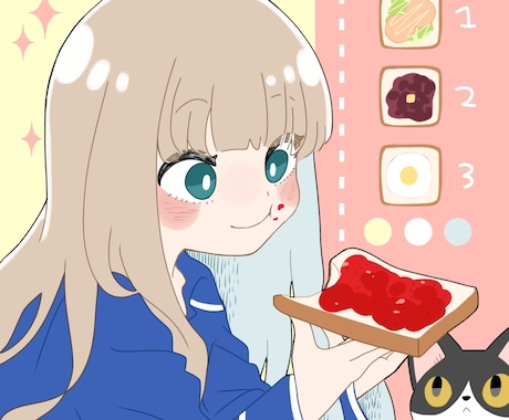 ポップで可愛いイラストお描きします 〜あなたの思い描く一枚をお届けします〜 イメージ2