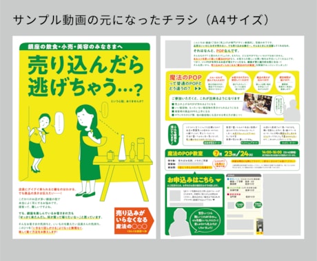 お手持ちのチラシやwebページを動画広告化します ゼロからの動画制作よりもずっと手軽！初めての動画におすすめ イメージ2