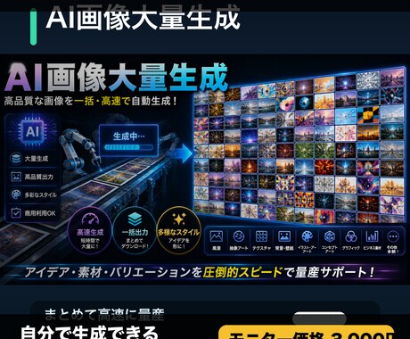 AI画像生成ツールを提供します 商品画像・SNS素材を自分で生成できる環境を納品 イメージ1