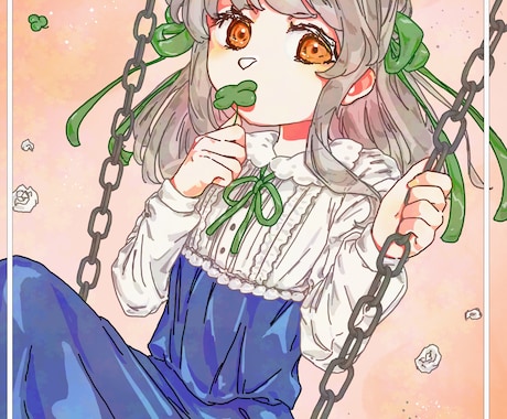 ポップでかわいい美少女イラストお描きします 叙情的で深い物語性と、キャラの実在感を重視したイラストです！ イメージ1