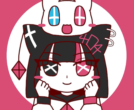 オリキャラ/固定キャラのアイコンを描きます シンプルで可愛いアイコンを制作します。 イメージ1