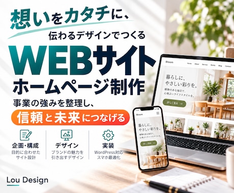 事業の魅力が伝わるホームページを制作します イメージ1