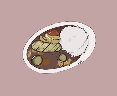 商用可！かわいい食べ物イラスト描きます スイーツもご飯もシンプルで見栄えするイラストに。 イメージ2
