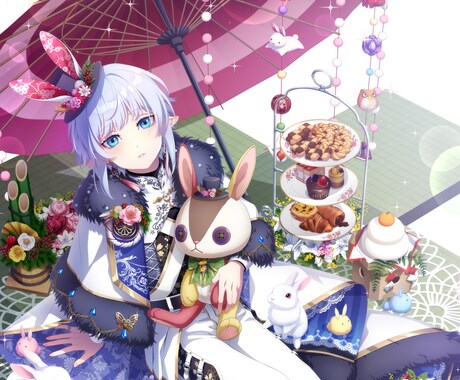 現在ｆ様専用ページとさせていただいております アイコン、MV絵、サムネ、キービジュアル、キャラデザ、立ち絵 イメージ1