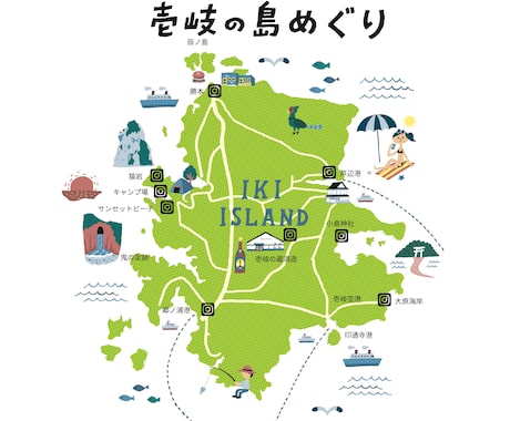 地域活性化｜観光・自治体向けイラストマップ作ります イメージ1