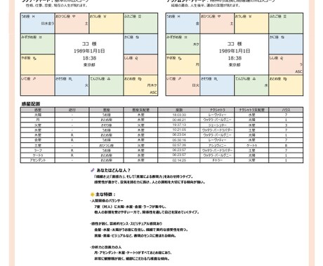 カルマ診断【インド占星術】鑑定書をお送りします －何度も見返せる鑑定書ドキュメントPDFをデータでお届け イメージ2