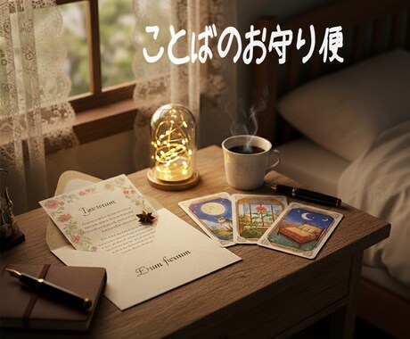 30分間チャットで貴方へお疲れ様の言葉を届けます 30分間、私が貴方の隣でカードと一緒に今日一日を労います。 イメージ2