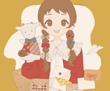 ほんわか可愛いイラストをお届けします アイコン等用途に合わせて制作させていただきます。⟡.* イメージ2