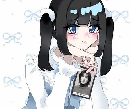 量産・地雷・ロリータ系も◎可愛い女の子描きます 初めての方も安心♡可愛い女の子アイコン・一枚絵を丁寧に制作♡ イメージ2