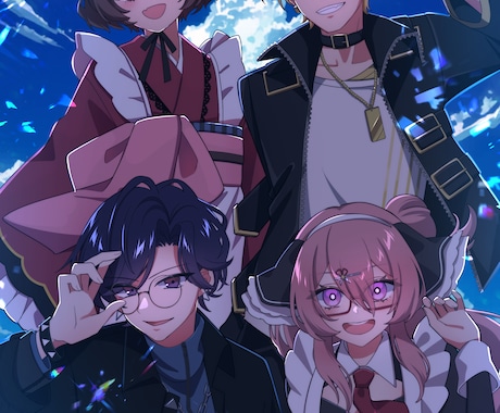 アイコンやサムネ等！可愛いイラスト描きます 可愛い女の子や10-20代の男の子が得意です！ イメージ2
