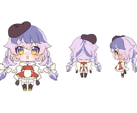 お急ぎ対応可能！目を引く可愛いちびキャラ描きます キラキラでちまっと可愛いちびキャラ制作します！ イメージ2