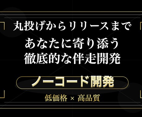 ノーコードでなんでも開発します 理想のプロダクト開発と、献身的なサポート！ イメージ1