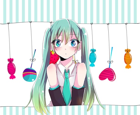 動画やSNS等で使用するイラスト描きます 動画などで活動されている方、SNSのアイコンが欲しい方 イメージ2
