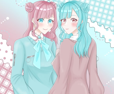 一枚絵・夢絵・など制作します ウエストアップor膝上イラスト描かせて頂きます！ イメージ1