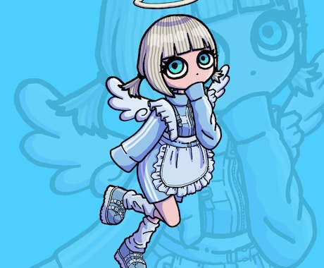 ポップでかっこかわいい似顔絵をお描きします SNSのアイコンや動画の素材等に！ イメージ1