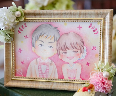 ゆるかわ★似顔絵イラスト作成します 【かわいい】【デジタル・アナログ】似顔絵イラスト描きます◎ イメージ1
