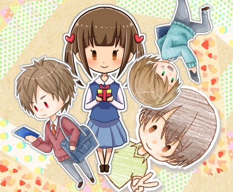 ゆるい感じのアイコンイラスト作成します SNSやブログのアイコンにおススメです イメージ1