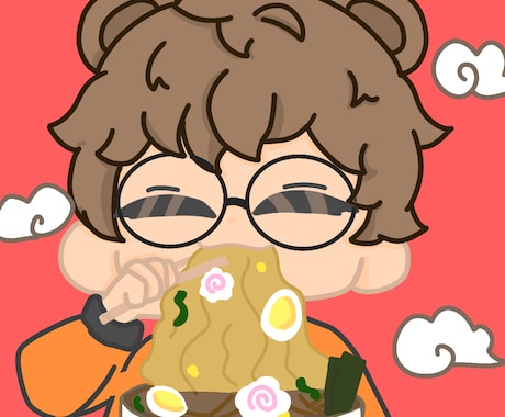 初めまして!たふふです！かわいいイラスト描きます X(旧Twitter)のアイコン、ヘッダー立ち絵等に使えます イメージ1