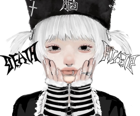 個性的なイラスト作成します オプションの金額変更なし、ラフ、修正無制限です イメージ1