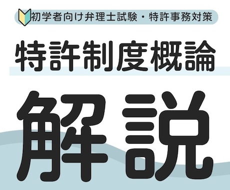 初学者向特許制度概論を実務経験を活かして解説します 知財×経営戦略 将来事業構想•新事業創出•特許法導入ガイド イメージ1
