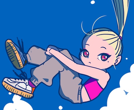 ポップでクセになる！唯一無二のイラスト、描きます 見る人の心を掴む、印象的な一枚絵を制作！ イメージ2