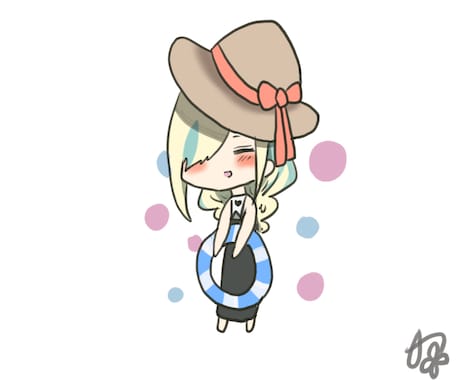 SNSのアイコン(イラスト)を作成します チビキャラも描きます。描きこみ多めはオプションへ。 イメージ1