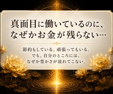 金運霊視✦お金の流れを止める原因と開運の鍵を視ます 豊かさの泉を詰まらせている原因を読み解き、流れを開きます イメージ2