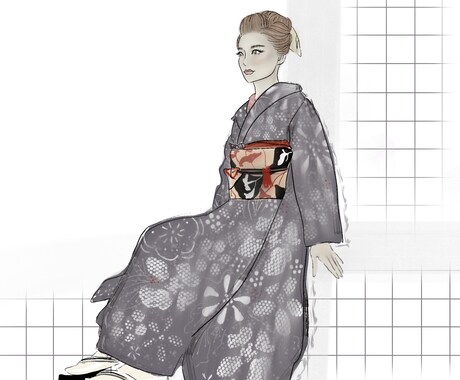 オシャレで '海外風' 似顔絵イラストを描きます / 少しラフ感のあるLA顔、スタイルにして欲しい方に。 イメージ2