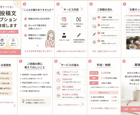 3パターン提案SNS投稿文・キャプション作成します インスタ・Xなどの投稿文を分かりやすく魅力的に作成します！ イメージ2