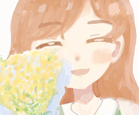 格安でふんわり系のアイコン描きます 動物や花のゆるい絵も添えられます！ イメージ2