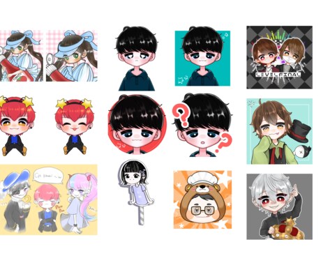 みにキャラ・ちびキャラクター描きます SNSアイコン・配信に利用可能！ イメージ1