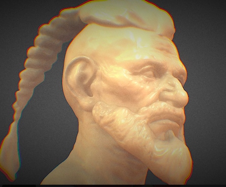 胸像をスカルプいたします あなたのデザイン画からデジタル彫刻をスカルプ イメージ1