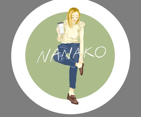 いただいた写真をもとにSNSのアイコン作成します 全身が写っている引きのアングルの女の子が得意です！ イメージ2