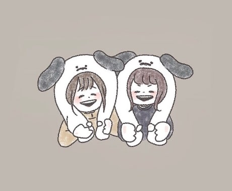 ふわふわな似顔絵描くですます もこふわなゆる〜い似顔絵です！少し服も描くよォ！ イメージ1