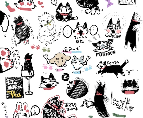 かわいい猫ちゃん描きます 飼い猫ちゃんのグッズ化・愛猫家のご友人へのプレゼントなどに イメージ1