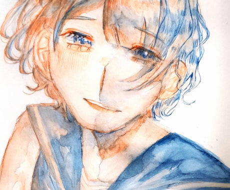 お客様1人1人に合わせた水彩画を制作いたします 水彩画ならではの透明感をどうぞ！アイコン/鑑賞用 イメージ1