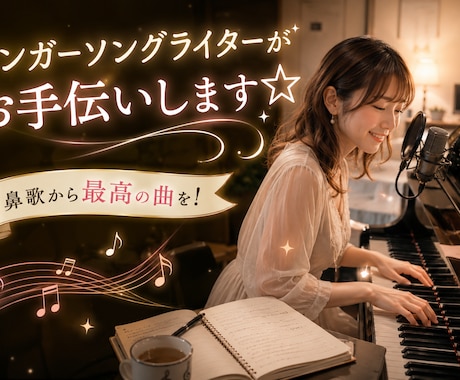あなたの鼻歌を素敵な曲にします あなたの頭の中にある素敵な鼻歌を、大切な曲にしませんか？ イメージ2