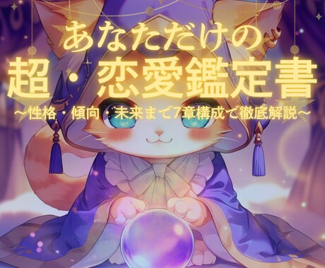 世界にひとつあなただけの恋愛鑑定書を作成します 恋に悩むあなたへ贈る特別な一冊 イメージ1