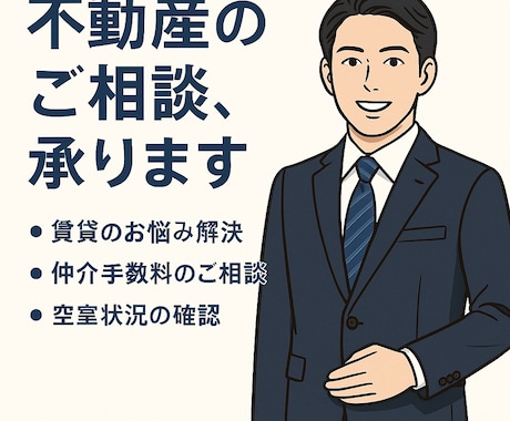賃貸のお困りごと、プロが全て解決します 「賃貸のお困りごと、気軽に相談してください」 イメージ1