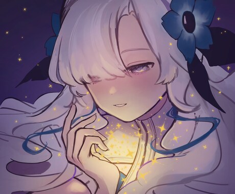 キラキラふわふわした女の子を描きます 依頼初心者でも安心◎ヒアリングから理想に近づけます！ イメージ2