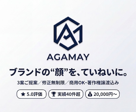 シンプルで洗練されたロゴを制作します 3案ご提案×修正無制限｜商用OK・著作権譲渡込み イメージ1