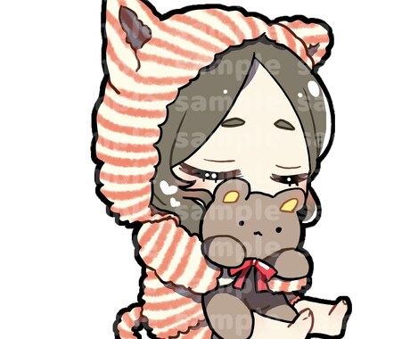 かわいいミニキャラを描きます 最短ご依頼から２４時間で提供可能です！ イメージ2