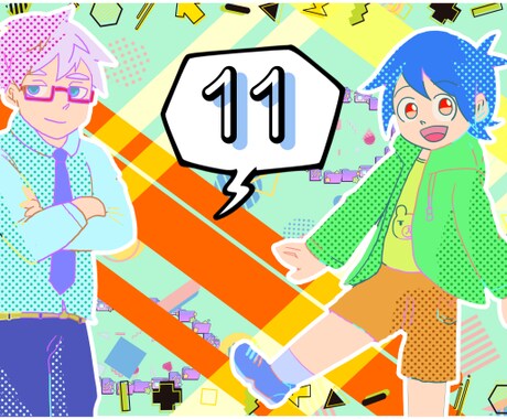 キャラクターイラスト描きます やわらかい雰囲気のイラストお求めの方に♪ イメージ2