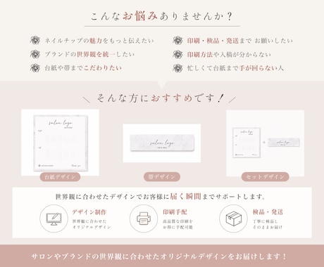 ネイルチップ台紙をオーダーメイド制作します あなたらしい世界観を一からカタチに。 イメージ2