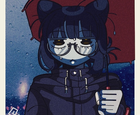 ポップで暗めのイラスト描きます 自分だけのオリジナルイラスト、アイコンが欲しい方へ♪ イメージ2