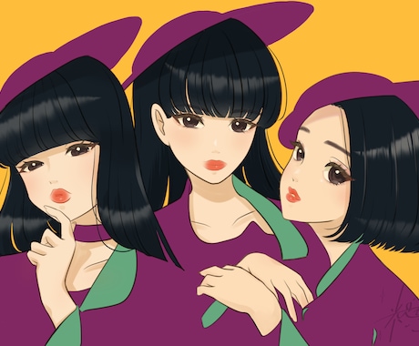 女性におすすめ！似てる！可愛い！似顔絵お描きします 商用可、アイコン、結婚式、フラスタ イメージ1