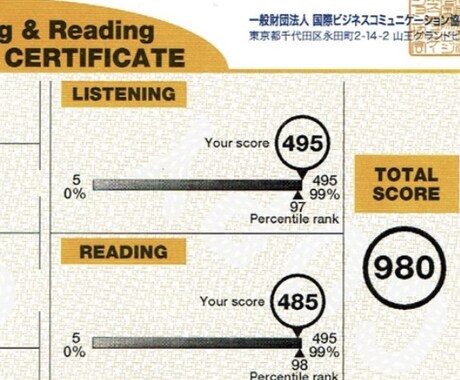 英語（TOEIC、IELTS、英会話）を手伝います TOEIC980点を保有する現役東大生が英語学習をサポート イメージ2