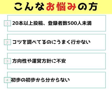 初心者も出来る！実践的Youtubeコンサルします 実績豊富なノウハウで今すぐ成功への近道へ軌道を乗せましょう！ イメージ2